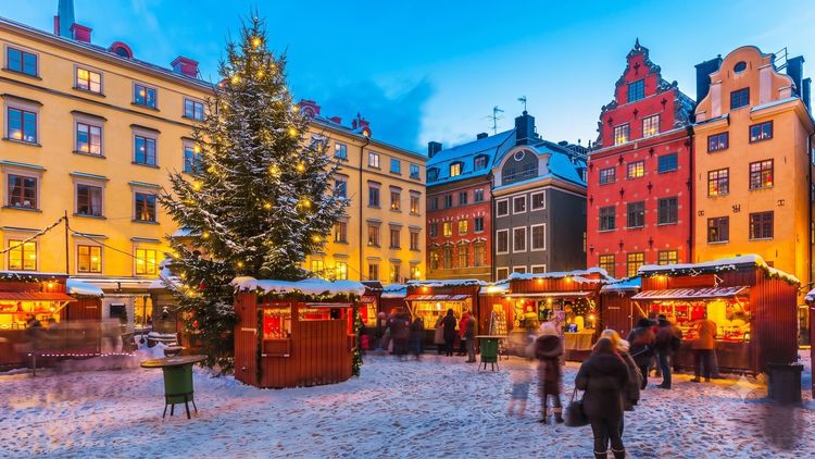 Auroras y Mercadillos de Navidad en Suecia